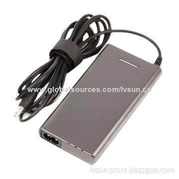 Ultra-slim Laptop AC Adapter with 19V Output, 65W Maximum Power, Fit for Acer, Toshiba Notebook